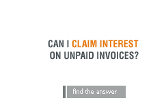 Can I claim interest on unpaid invoices?