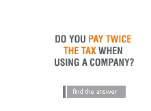 Do you pay twice the tax when using a company?